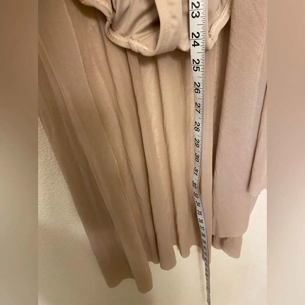 Tenth House solo custom 2 Die 4 Dance costume mauve tan maxi EPIPHANY TD23416 SA